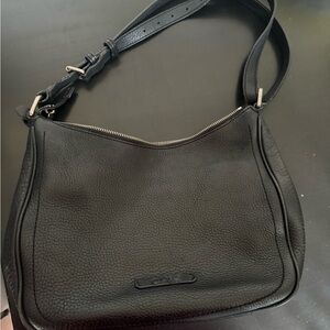 Black Leather Shoulder Bag